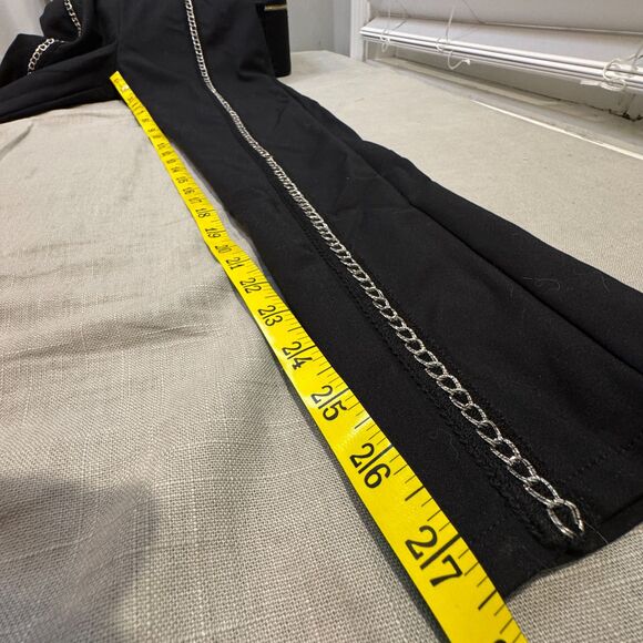 I AM GIA Super High Waisted Trendy Coco Metal Chain Panel Pants - Women's Medium - Picture 8 of 10
